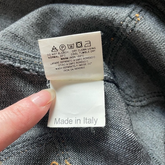 Vintage Moschino Jeans Denim Heart Patchwork Mini Dress 10 70s 80s Classic Retro - Picture 10 of 14